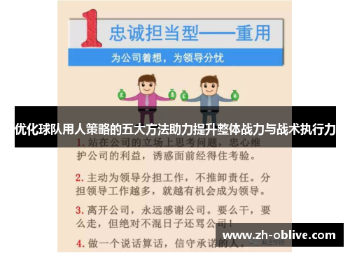 优化球队用人策略的五大方法助力提升整体战力与战术执行力